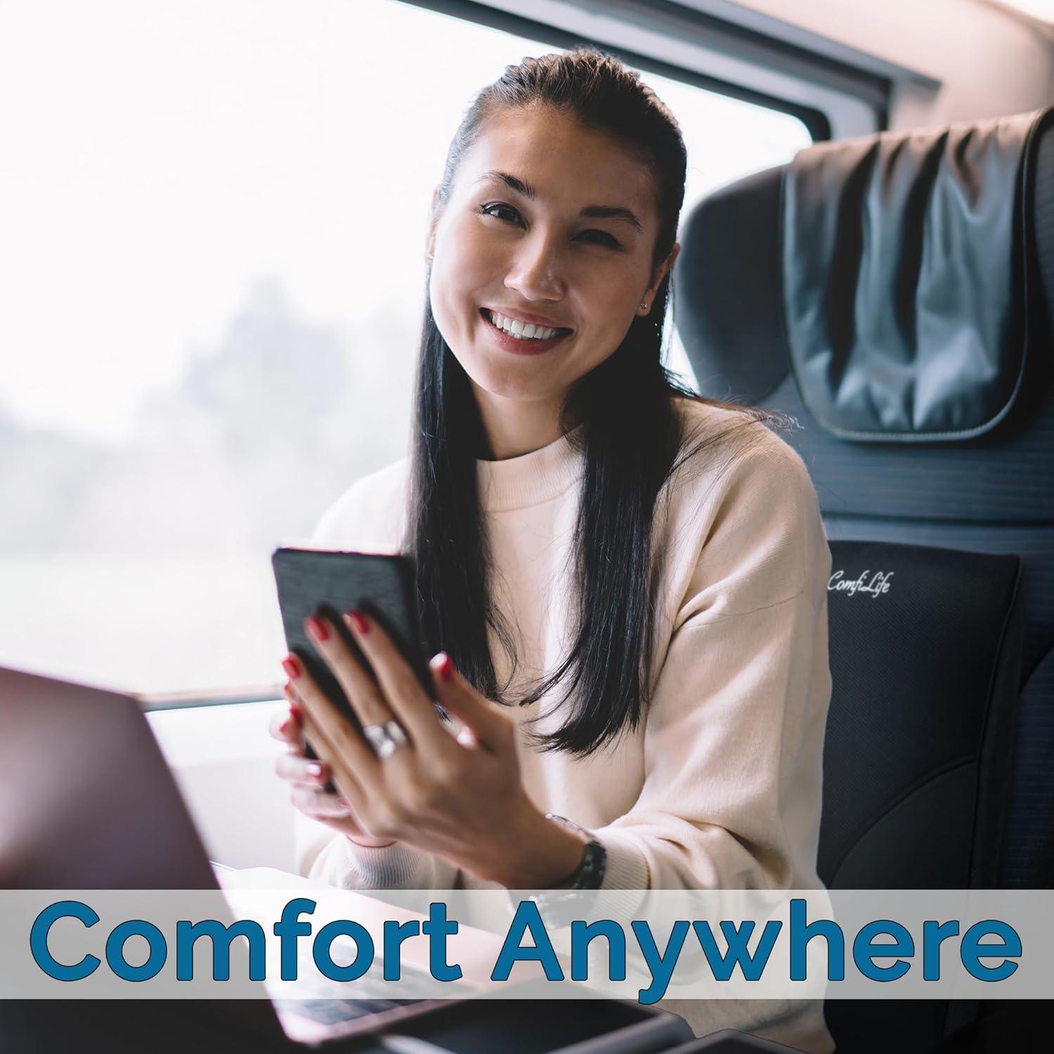 Almohada Soporte Lumbar ComfiLife Espuma Viscoelástica 44.5x40.6cm