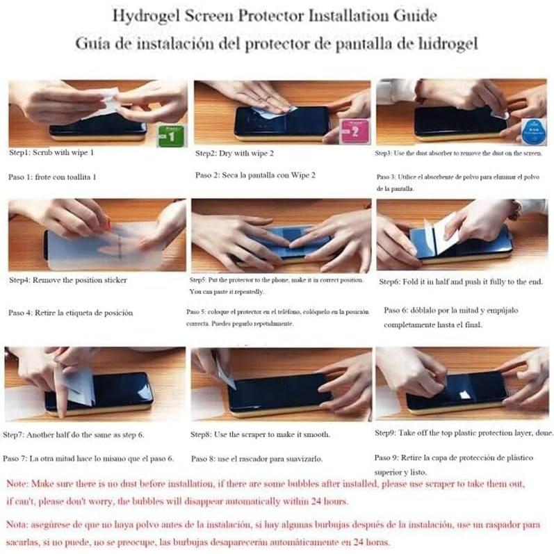 2 Películas Hidrogel Mate Antihuellas para Google Pixel 9a 5G