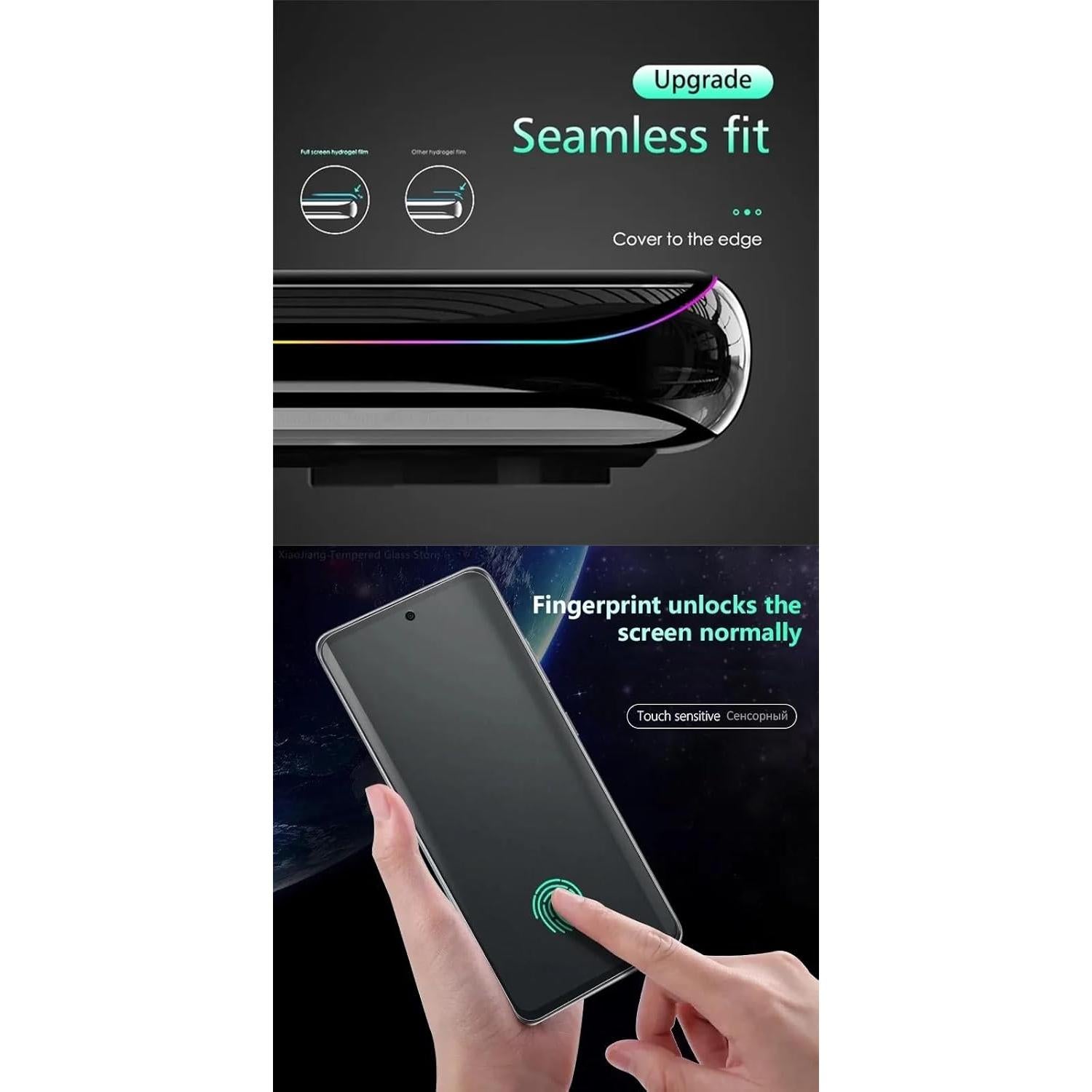 2 Películas Hidrogel Mate Antihuellas para Google Pixel 9a 5G