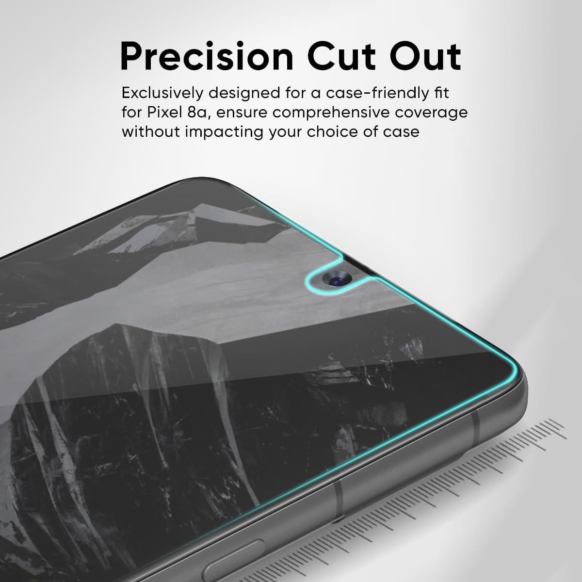 Protector de Pantalla FLOLAB para Google Pixel 8A - Vidrio Templado Antirayones