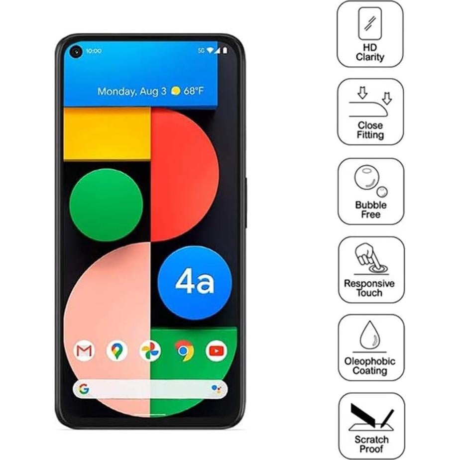 Protector de Pantalla Vidrio Templado ZYHKJYL para Google Pixel 4A 5G