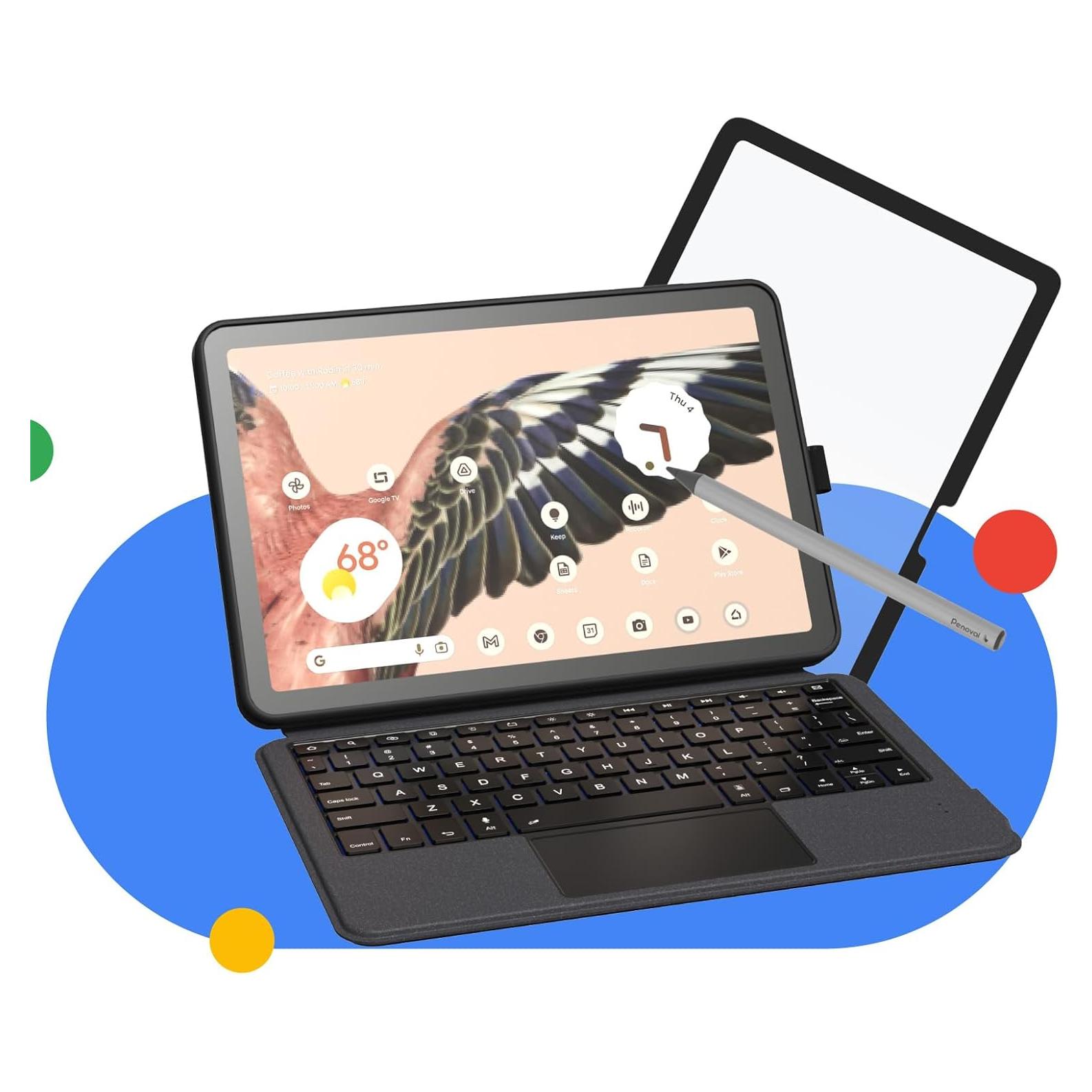 Paquete Plus Google Pixel Tablet EIP: Funda Teclado, Stylus, Protector