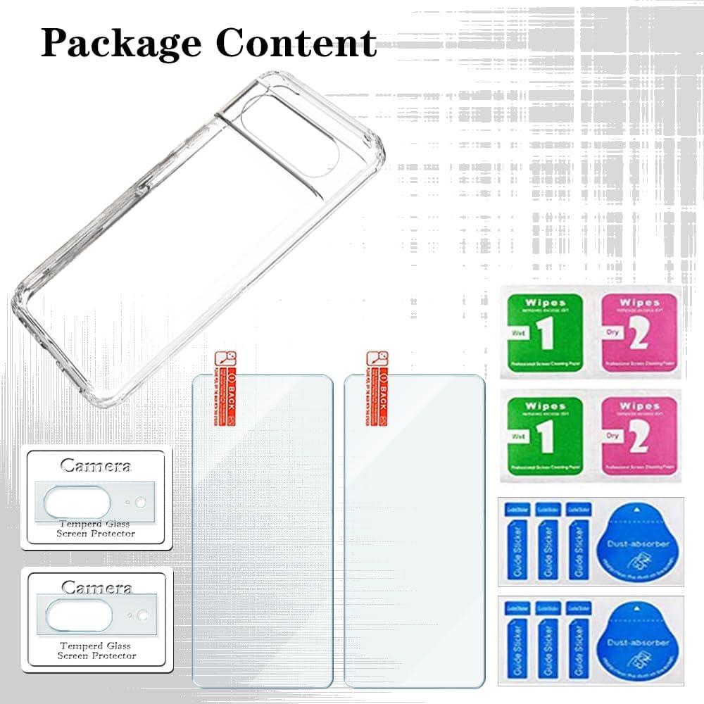 Protector de Pantalla Vidrio Templado + Funda TPU Google Pixel 8