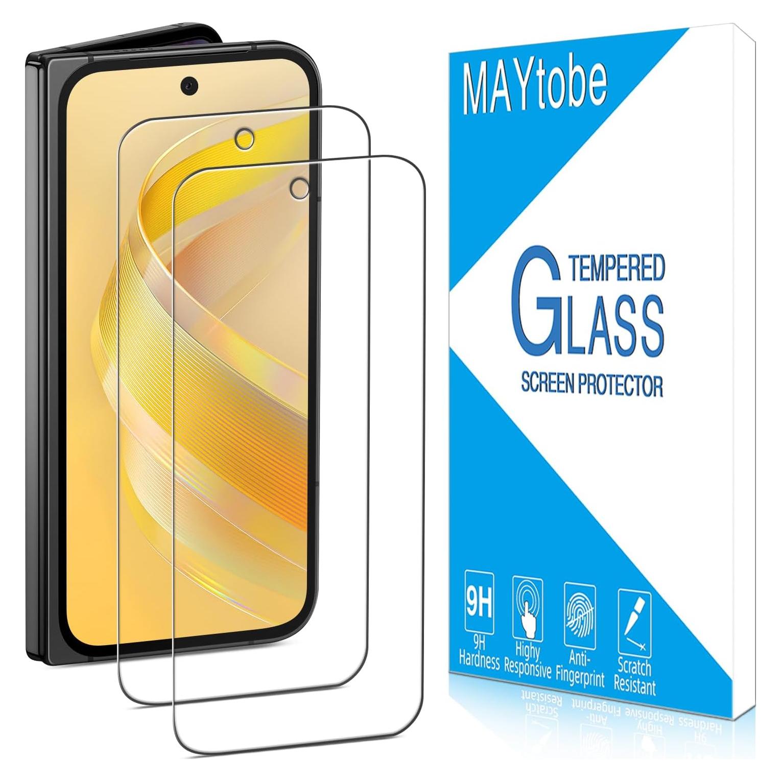 Protector de Pantalla Vidrio Templado MAYtobe para Google Pixel 9 Pro Fold - Dureza 9H