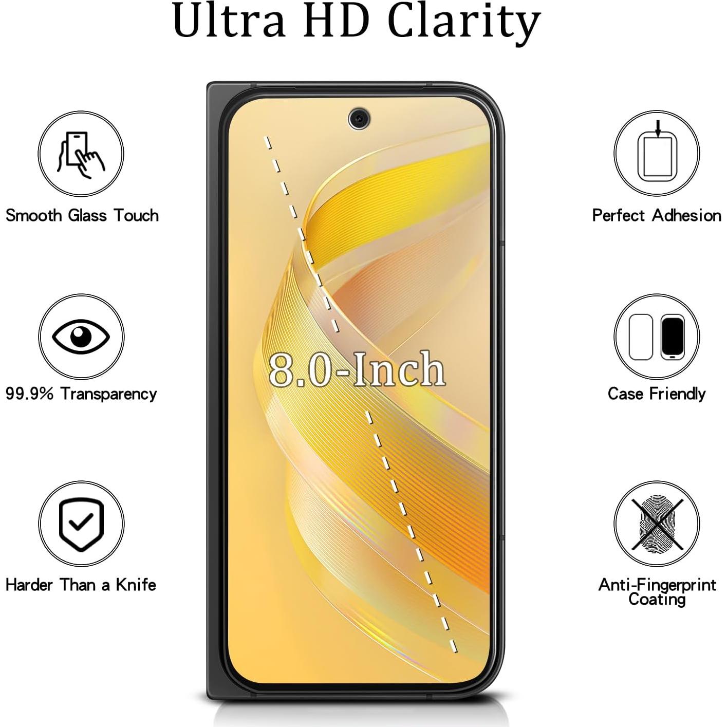 Protector de Pantalla Vidrio Templado MAYtobe para Google Pixel 9 Pro Fold - Dureza 9H