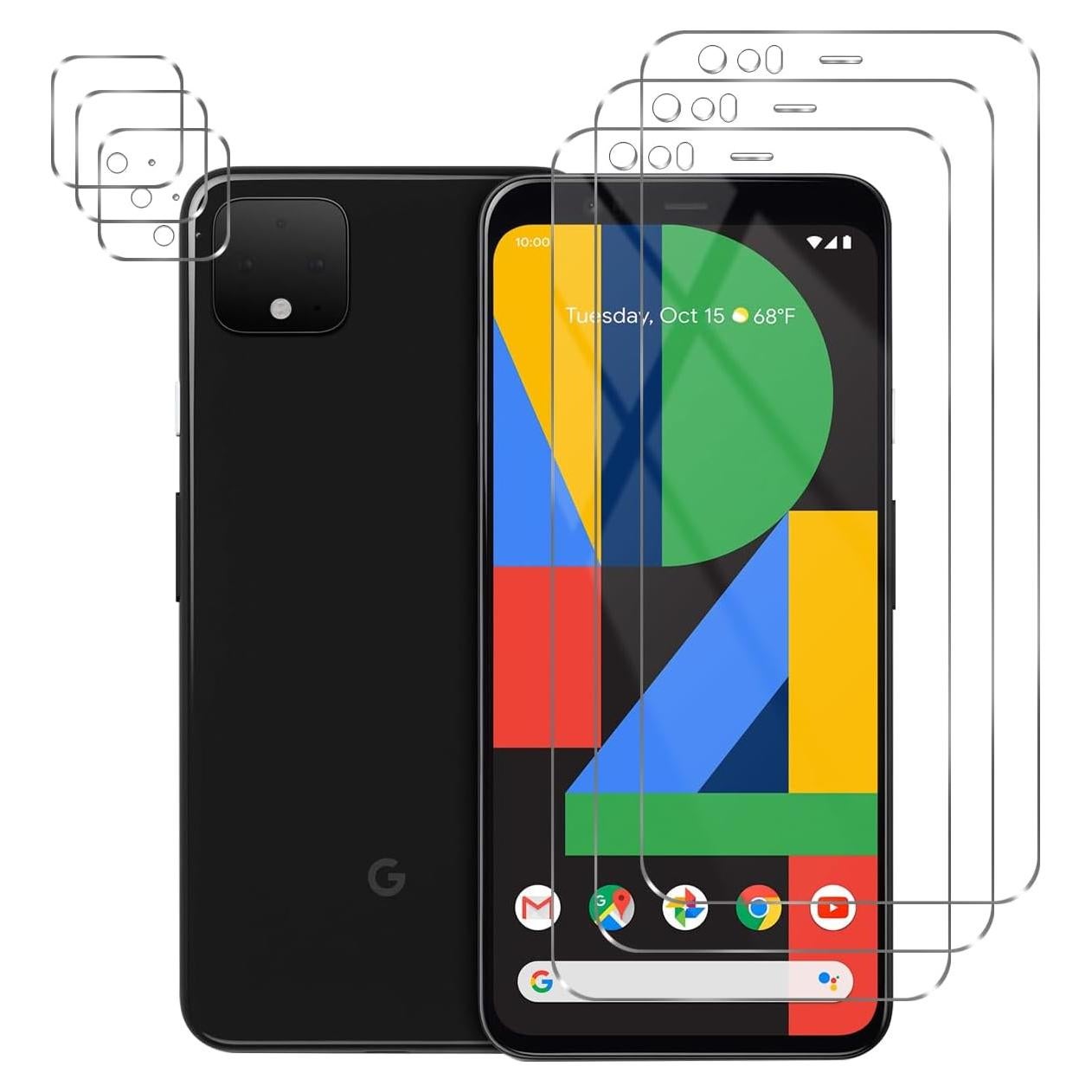 Protector de Pantalla y Lente Google Pixel 4XL JOKITA - 3 Piezas