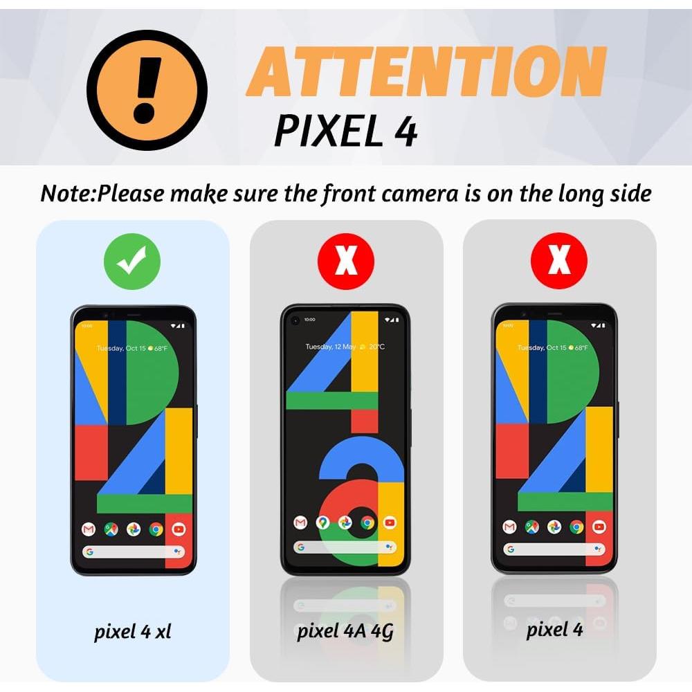 Protector de Pantalla y Lente Google Pixel 4XL JOKITA - 3 Piezas