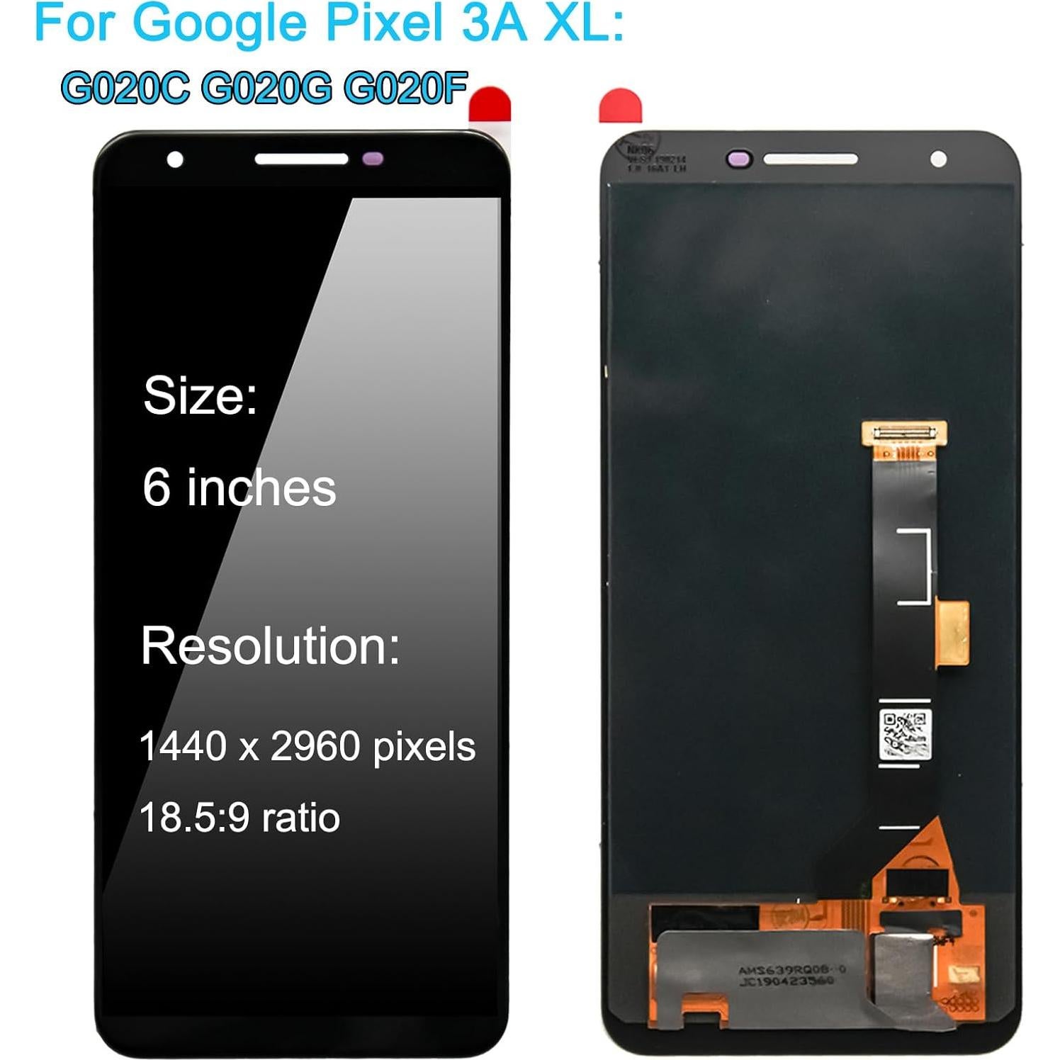 Reemplazo Pantalla LCD Google Pixel 3A XL 6" con Herramientas