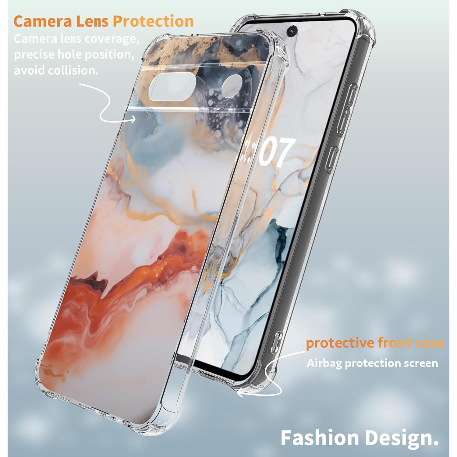 Funda Protectora para Google Pixel 8A CLATUK Oro Ágata 2024
