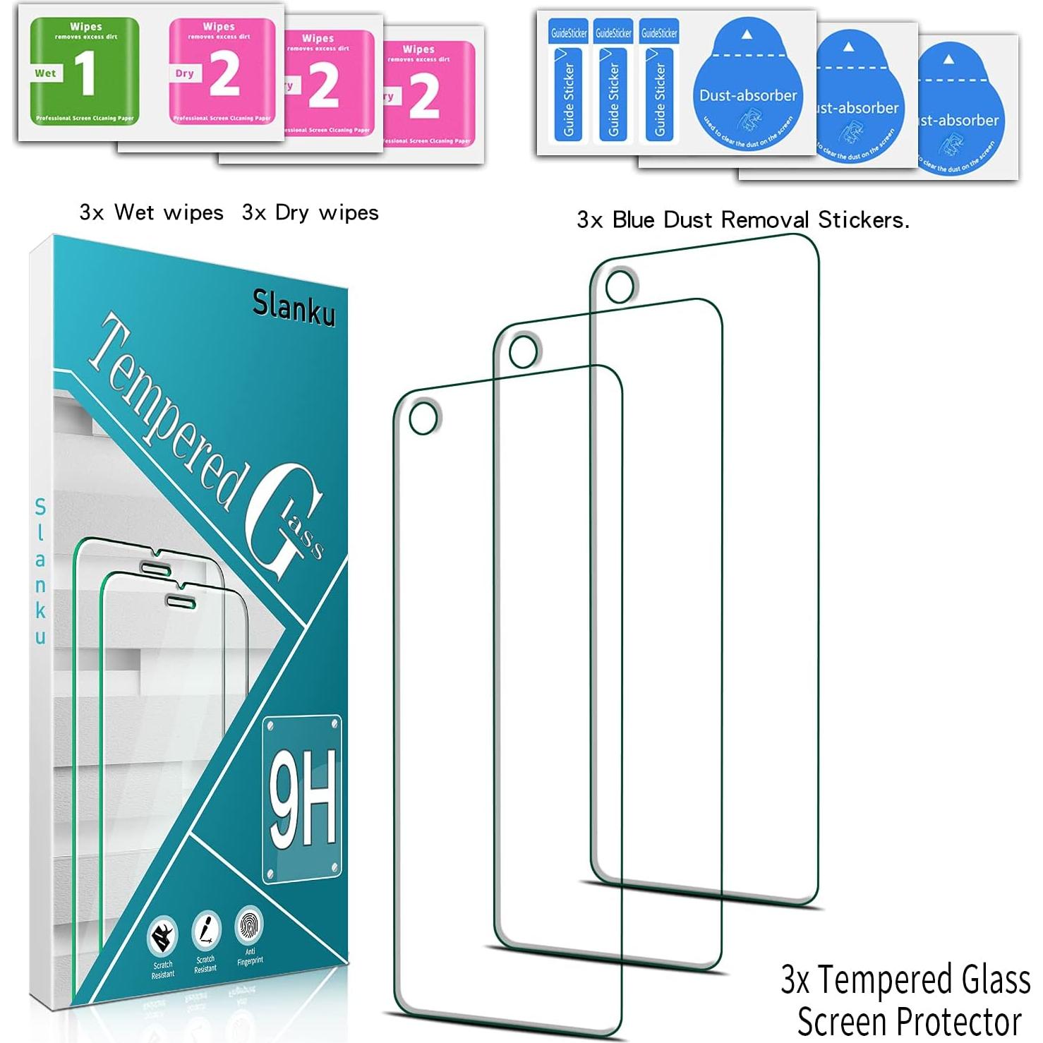 Protector de Pantalla Slanku para Google Pixel 4a (5G) Vidrio Templado 9H