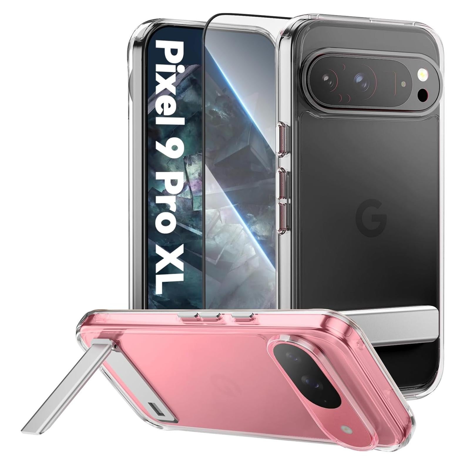 Funda Transparente Oneagle para Google Pixel 9 Pro XL con Soporte