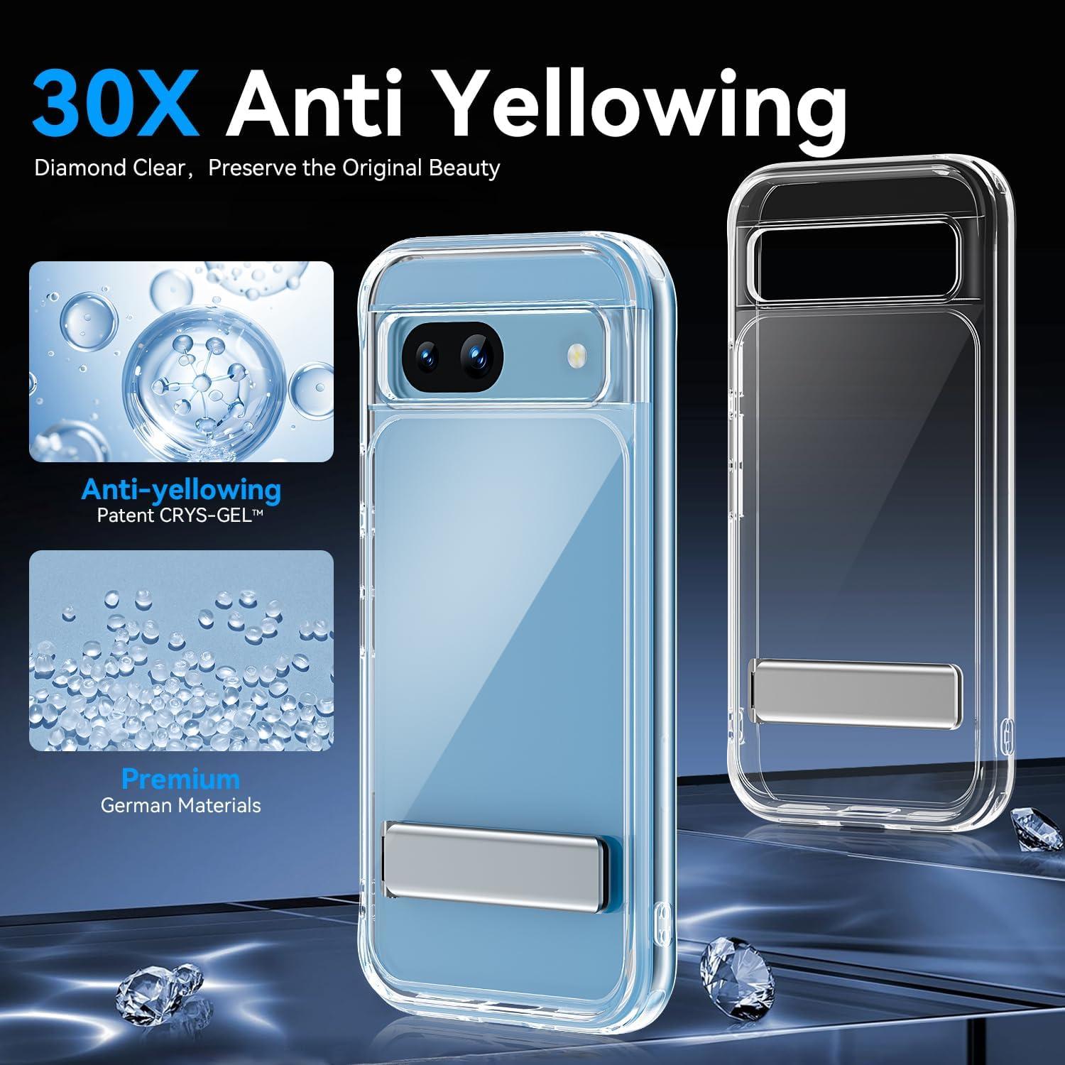 Funda Transparente Oneagle para Google Pixel 9 Pro XL con Soporte