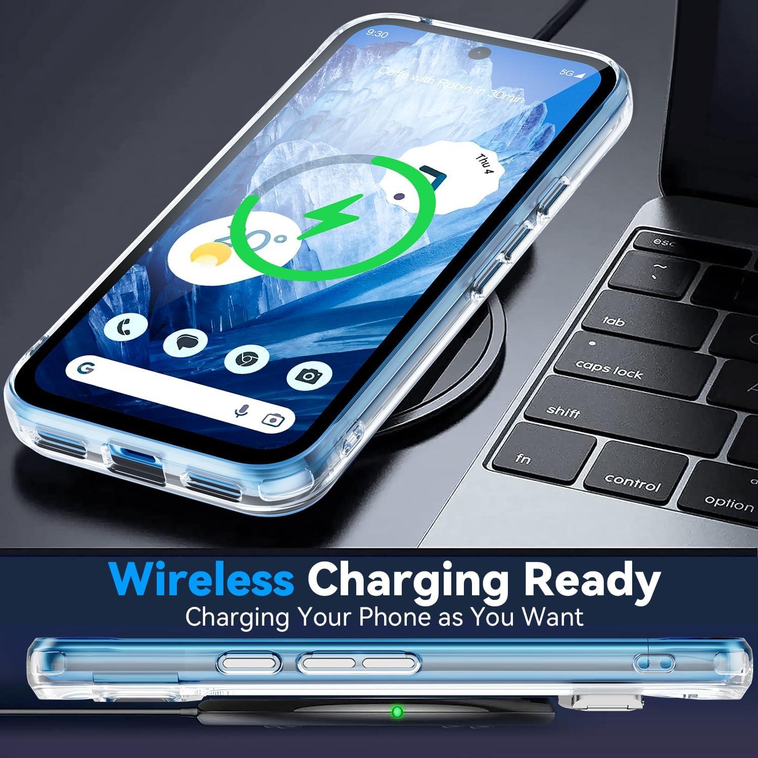 Funda Transparente Oneagle para Google Pixel 9 Pro XL con Soporte