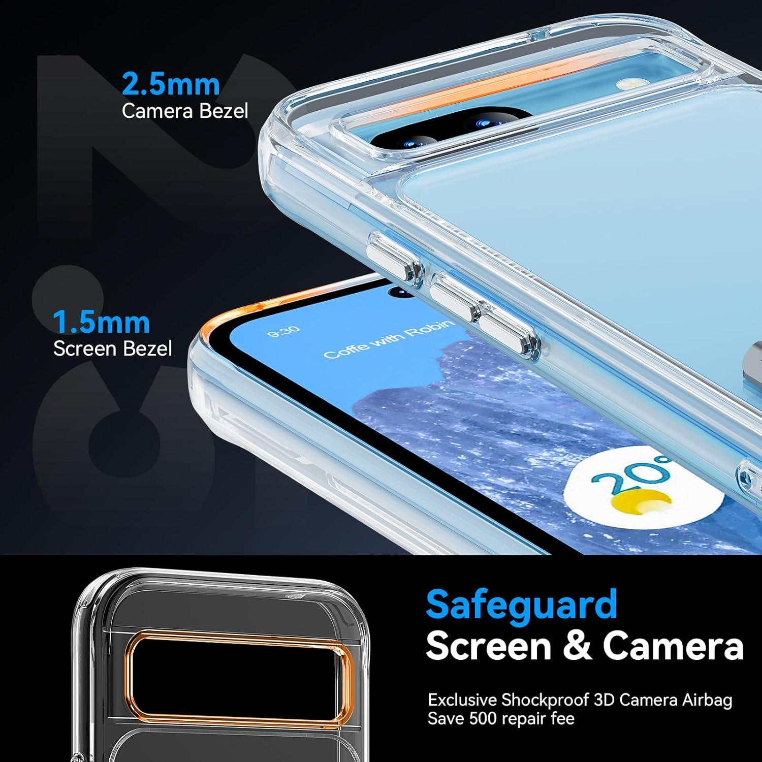 Funda Transparente Oneagle para Google Pixel 9 Pro XL con Soporte