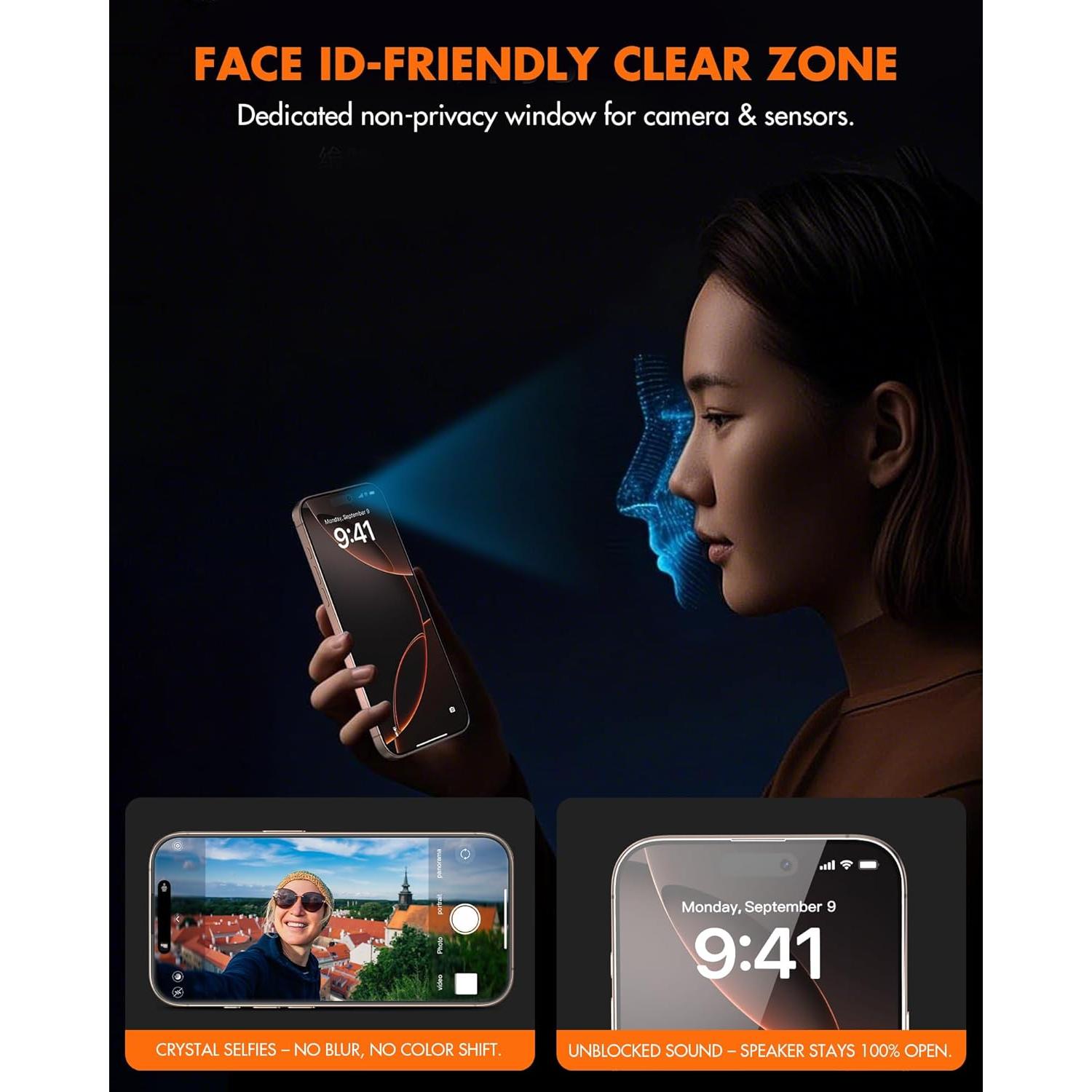 Protector de Pantalla Beizun para iPhone 15/16 6.1" Anti-Ojos Curiosos