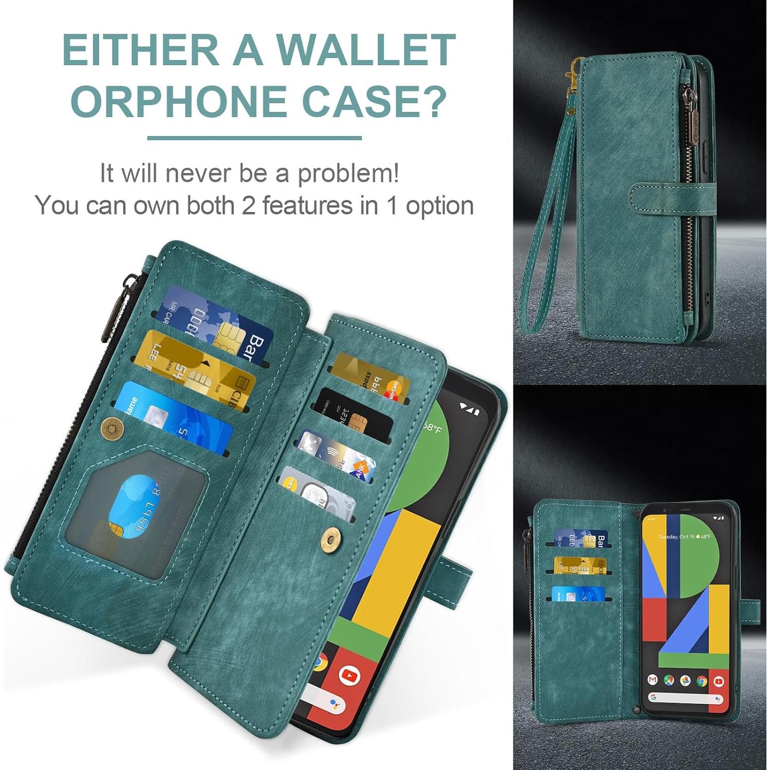 Funda Asuwish para Google Pixel 4 XL con billetera y soporte