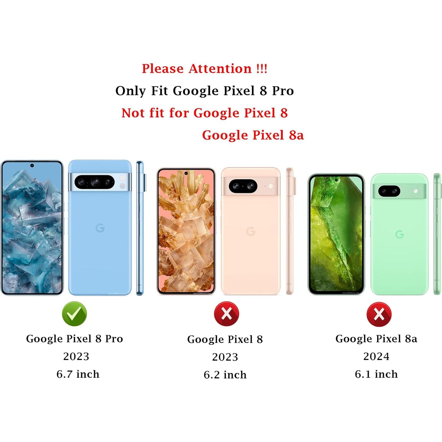 Funda Grado Militar para Google Pixel 8 Pro con Soporte y Protector