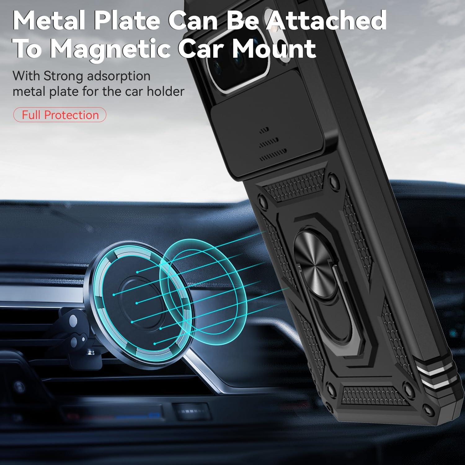 Funda Grado Militar para Google Pixel 8 Pro con Soporte y Protector