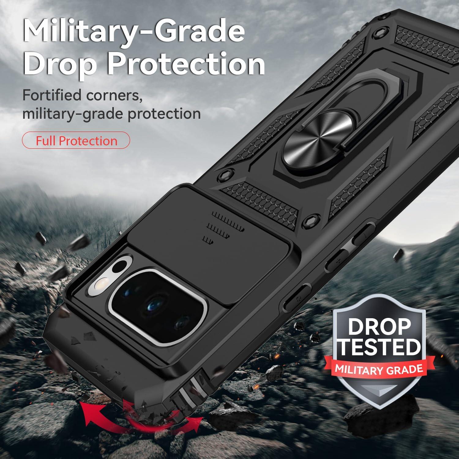 Funda Grado Militar para Google Pixel 8 Pro con Soporte y Protector