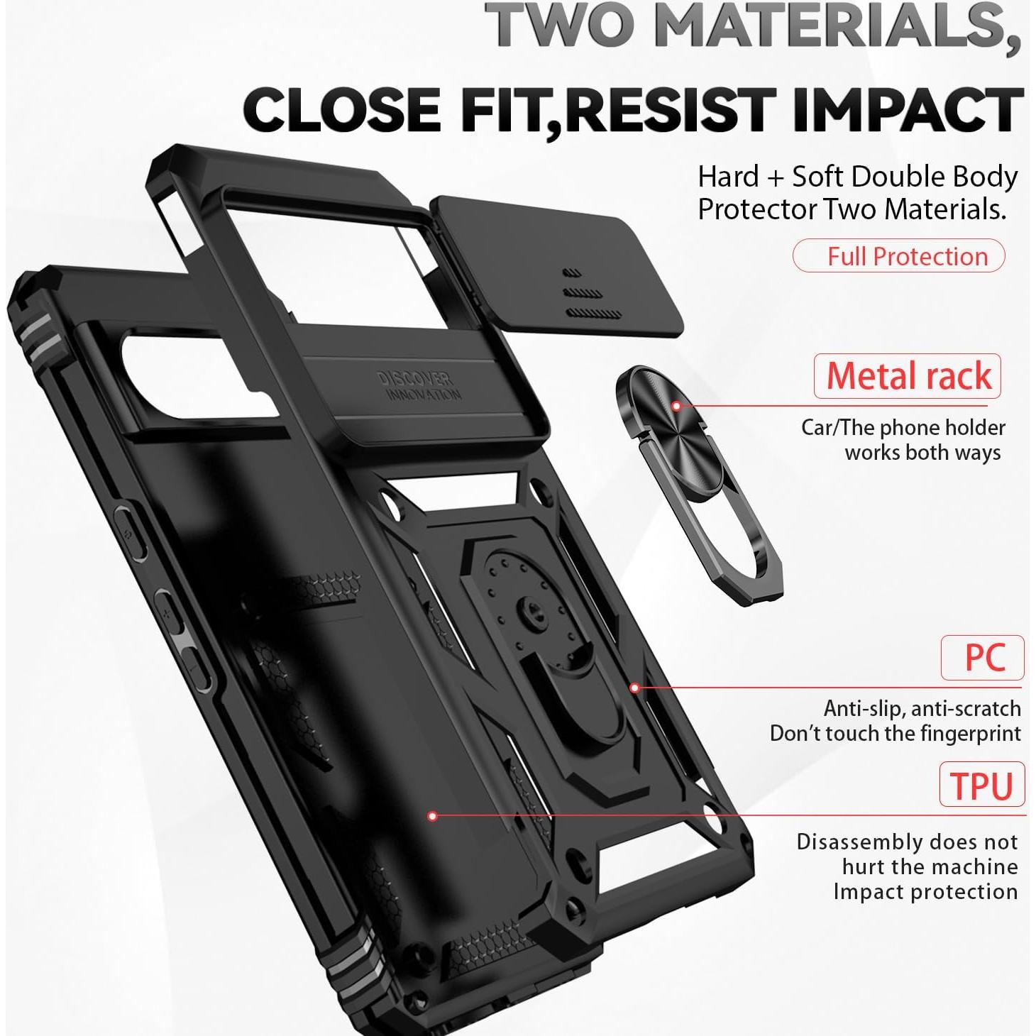 Funda Grado Militar para Google Pixel 8 Pro con Soporte y Protector