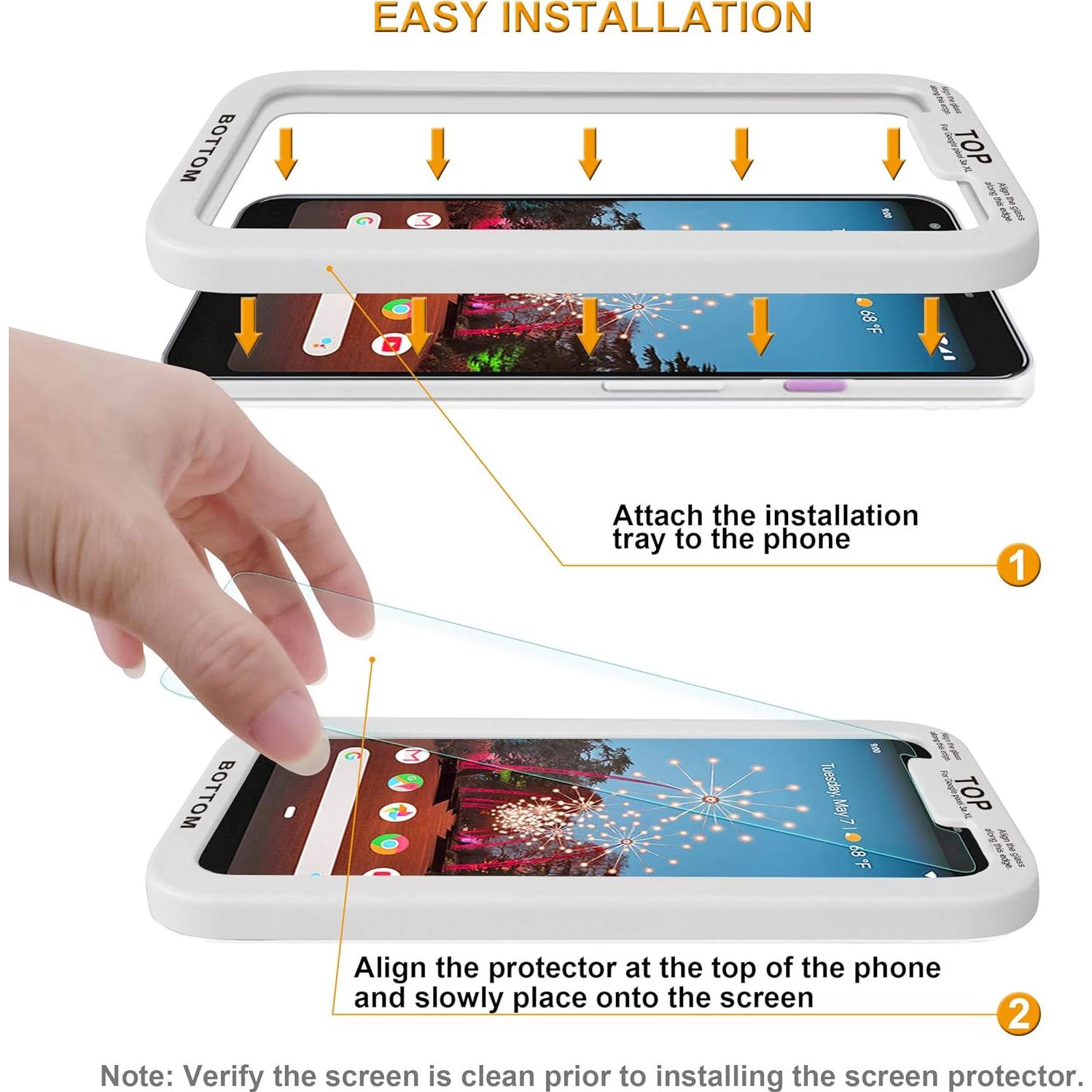 Protector de Pantalla Vidrio Templado Supershieldz para Google Pixel 3a XL - 2 Unidades