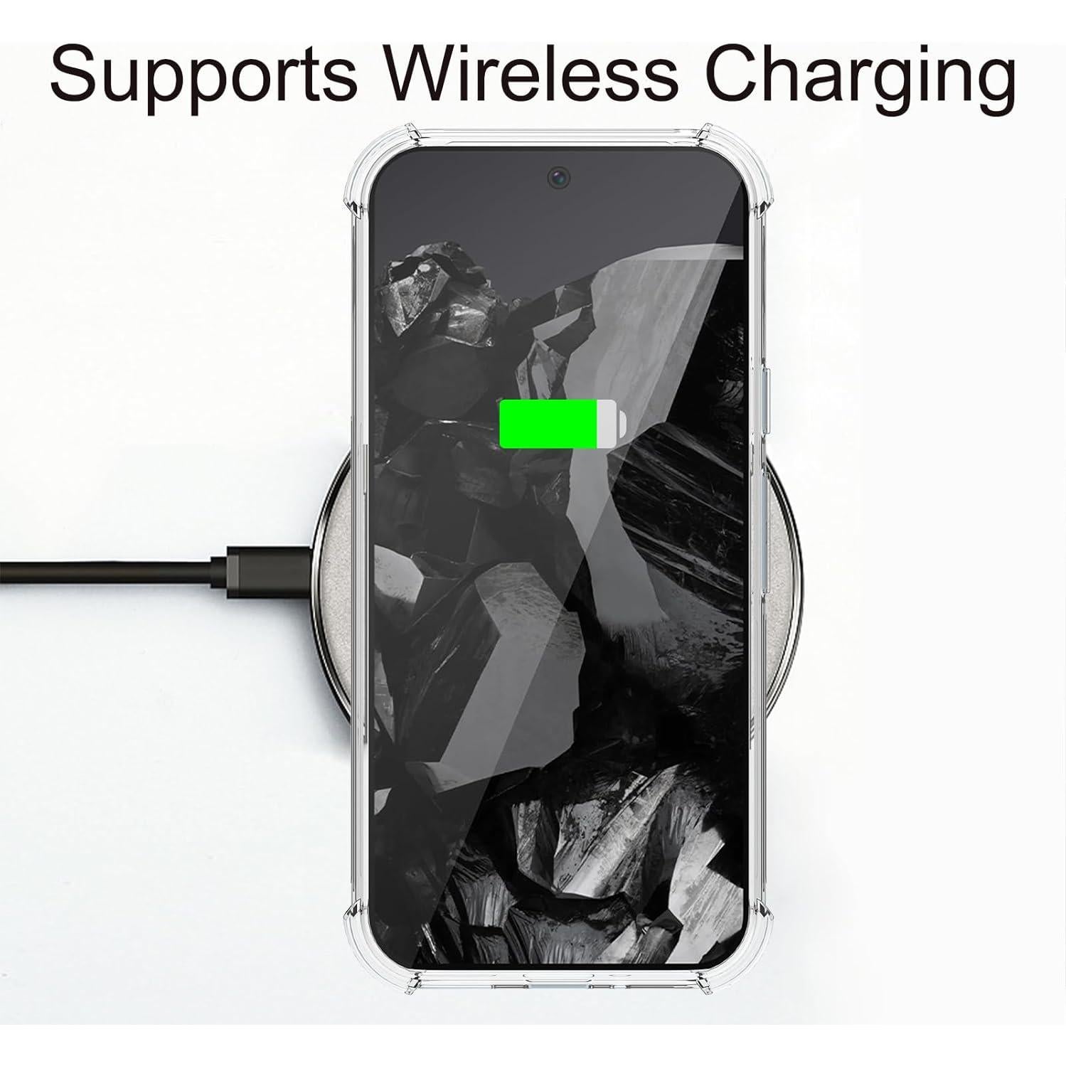 Funda TPU Google Pixel 9 Pro XL - Flor Roja con Protector