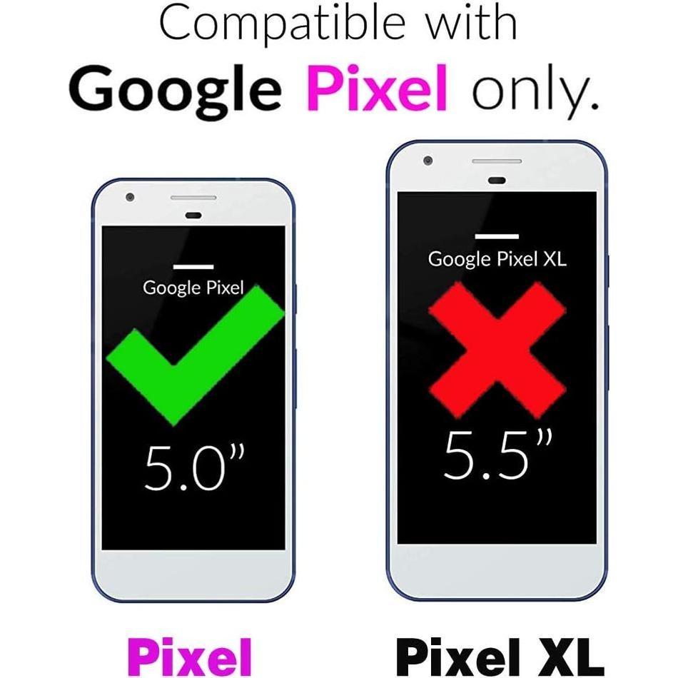 Funda de Cartera Plegable Asuwish para Google Pixel 1 con Protector