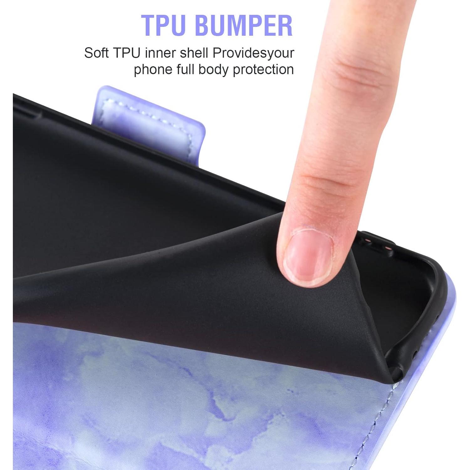 Funda de Cartera Plegable Asuwish para Google Pixel 1 con Protector