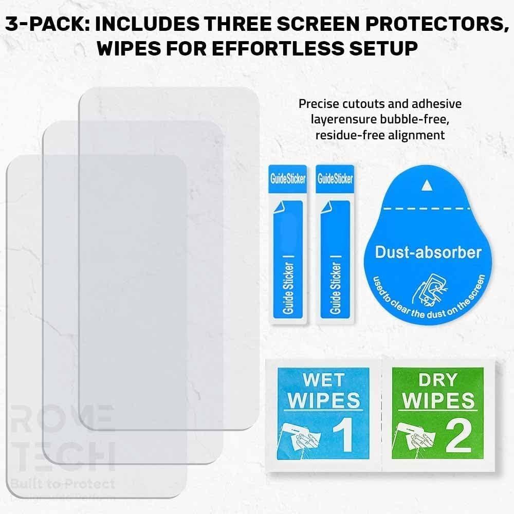Protector de Pantalla Vidrio Templado Rome Tech 3-Pack Google Pixel 9/9 Pro