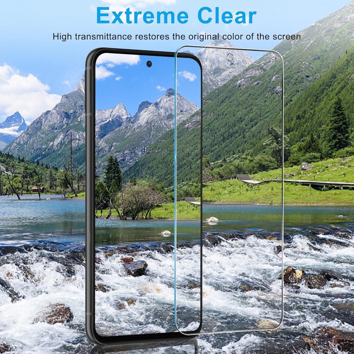 T Tersely [4 Pack] Screen Protector for Google Pixel 9/9 Pro, Tempered Glass with Installation Alignment Frame,Case Friendly,HD Clear