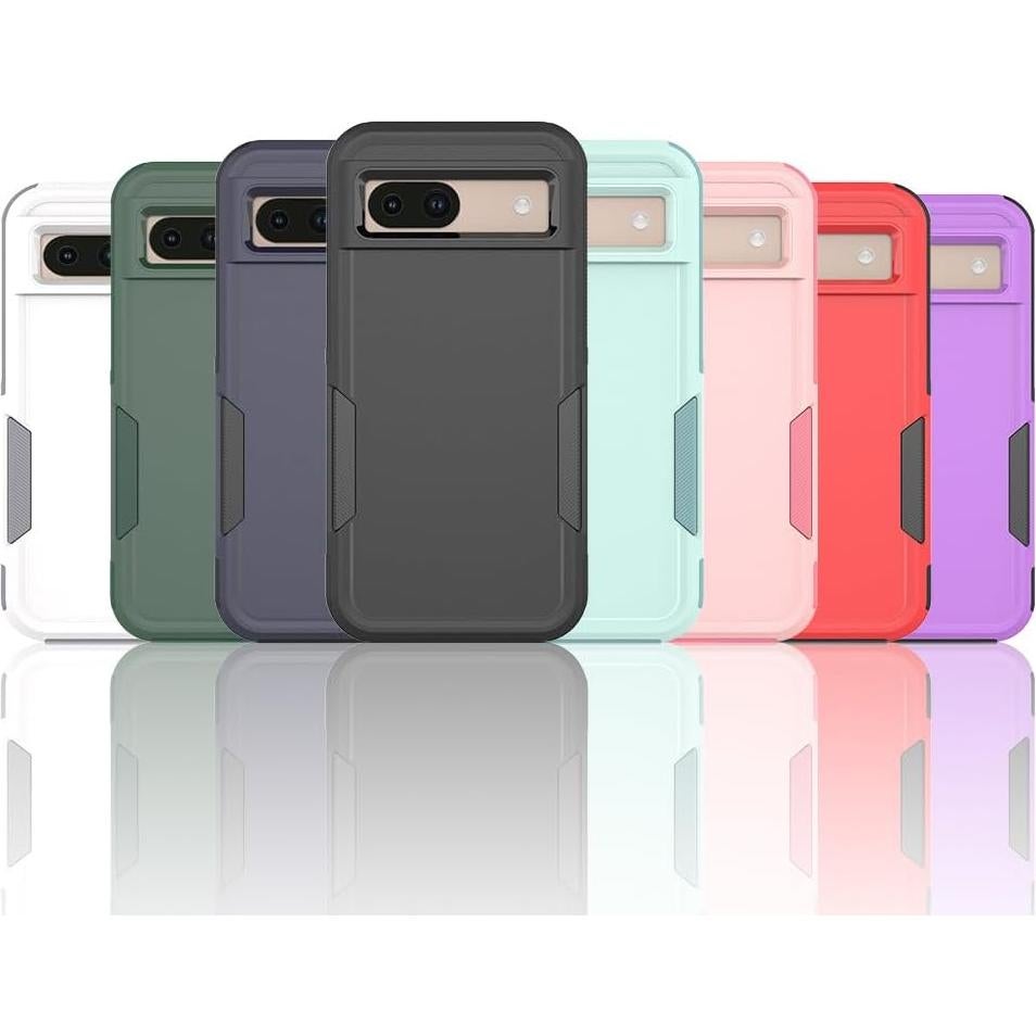 Funda híbrida Ryphez para Google Pixel 8A - Doble capa menta