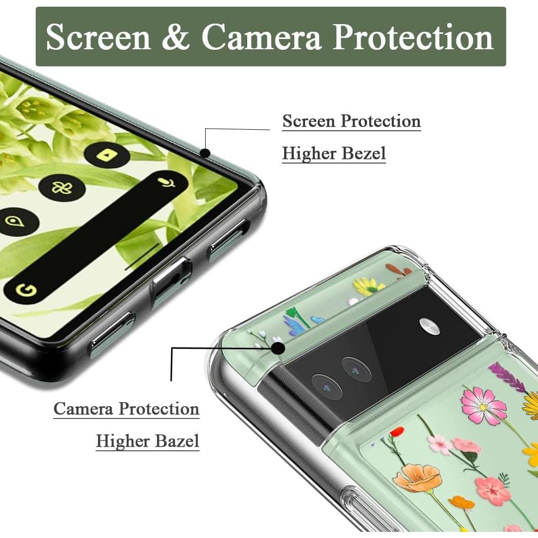 Funda Bumper Unov Transparente para Google Pixel 6a 5G 6.1"