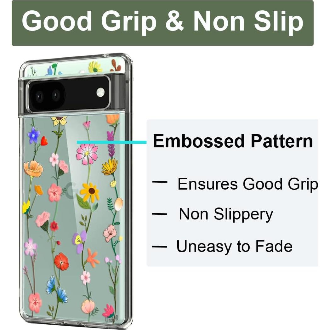 Funda Bumper Unov Transparente para Google Pixel 6a 5G 6.1"