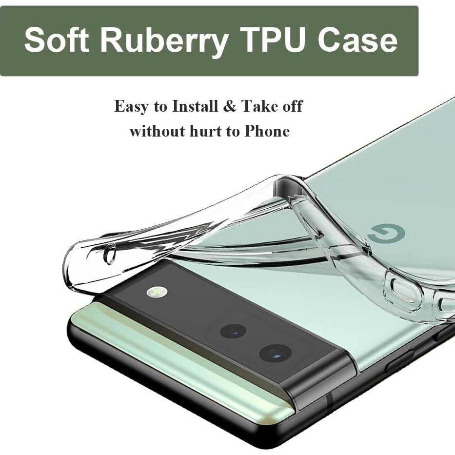 Funda Bumper Unov Transparente para Google Pixel 6a 5G 6.1"