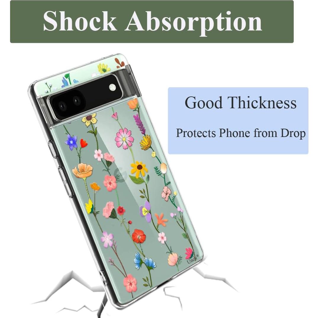Funda Bumper Unov Transparente para Google Pixel 6a 5G 6.1"