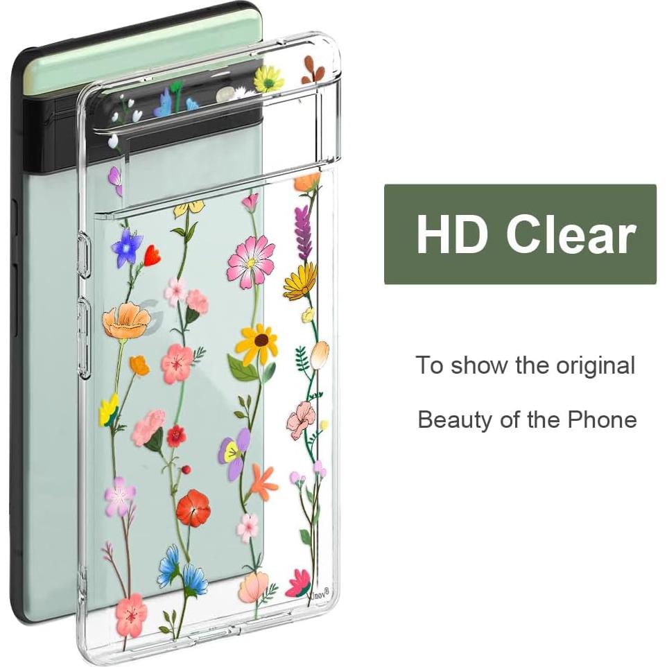 Funda Bumper Unov Transparente para Google Pixel 6a 5G 6.1"