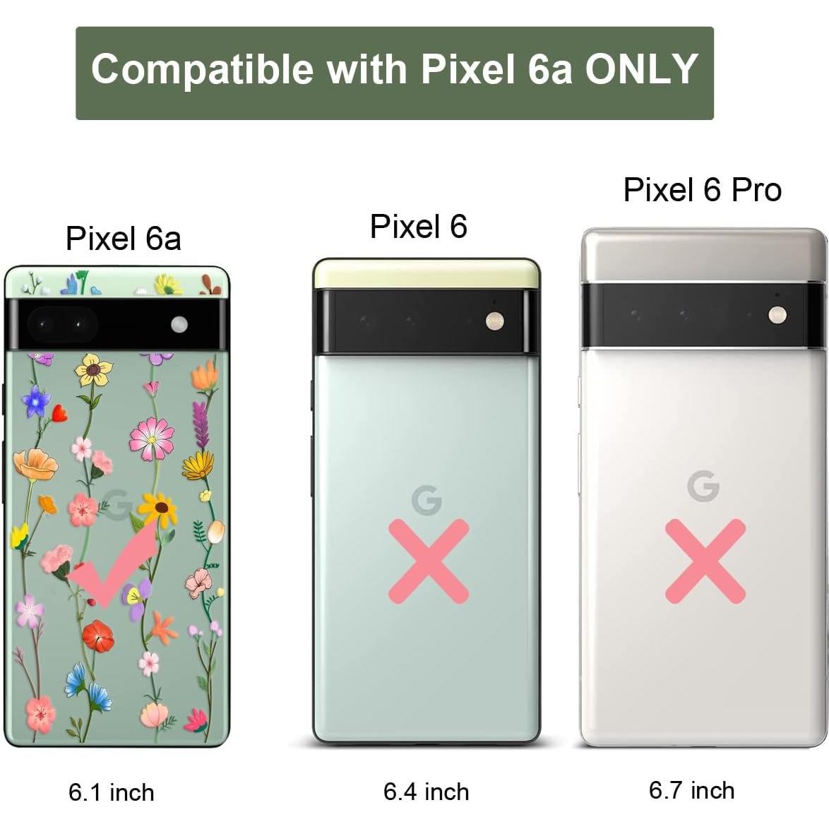 Funda Bumper Unov Transparente para Google Pixel 6a 5G 6.1"