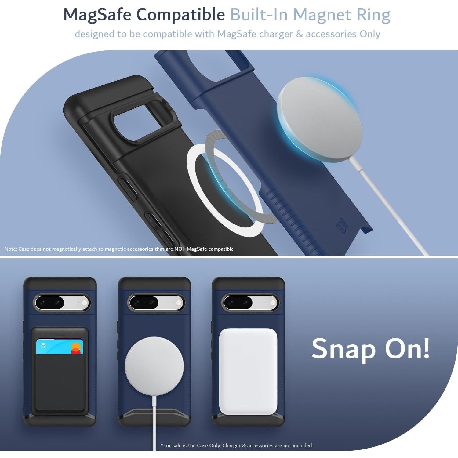 Funda TUDIA para Google Pixel 7 - Doble Capa Azul Índigo