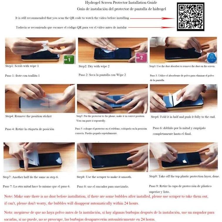 Protector de Pantalla Hidrogel CUFEREDU para Google Pixel 7a 6.1"