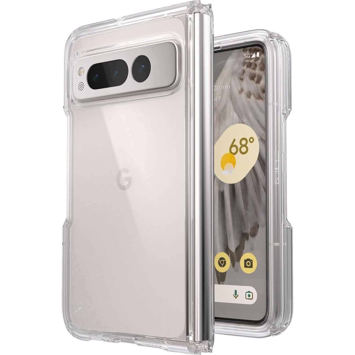 Funda Transparente Speck para Google Pixel Fold - Plegable, Antiamarillenta