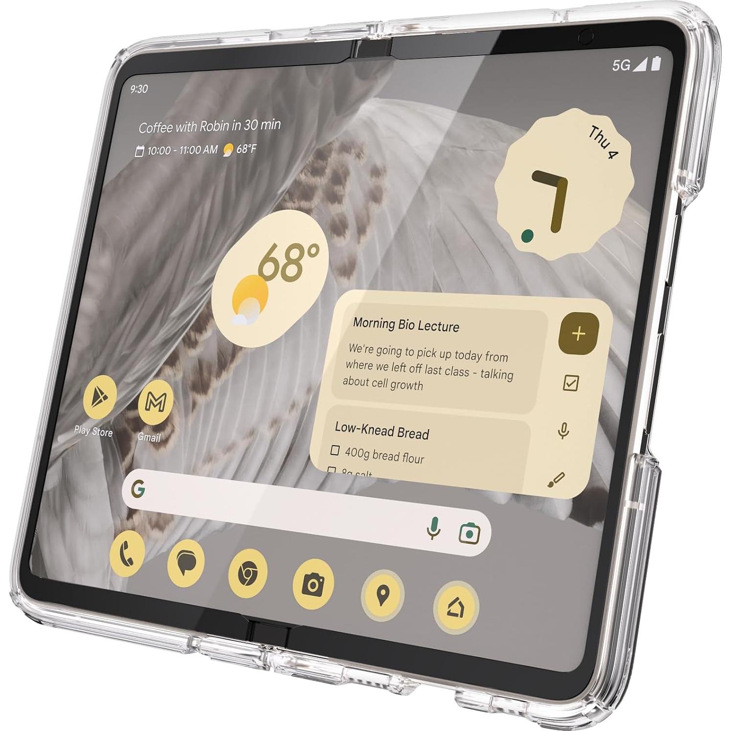 Funda Transparente Speck para Google Pixel Fold - Plegable, Antiamarillenta