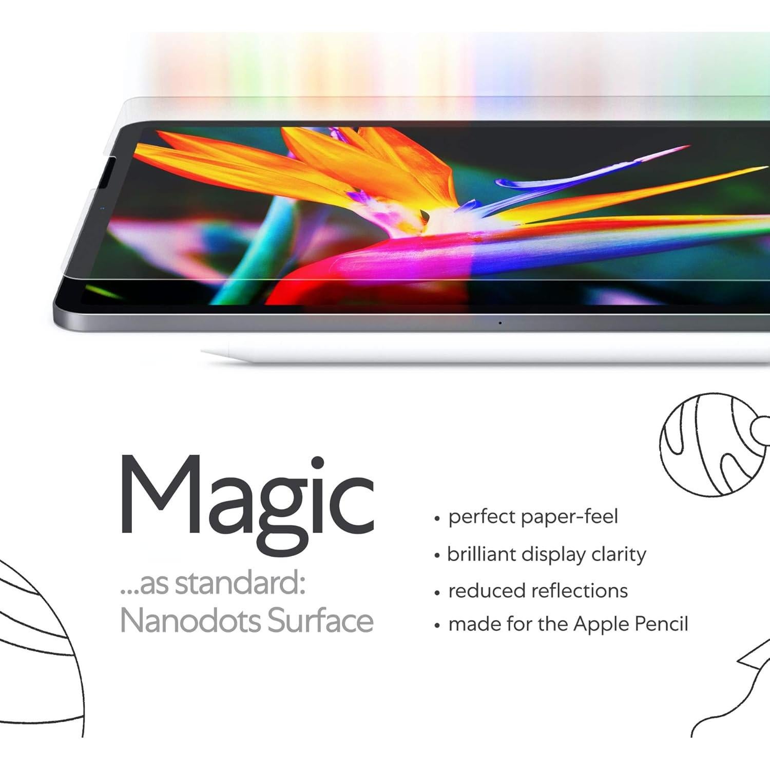 Protector de Pantalla Paperlike 2.0 para iPad 10.2" - Antirreflejo y Resistente a Rayones