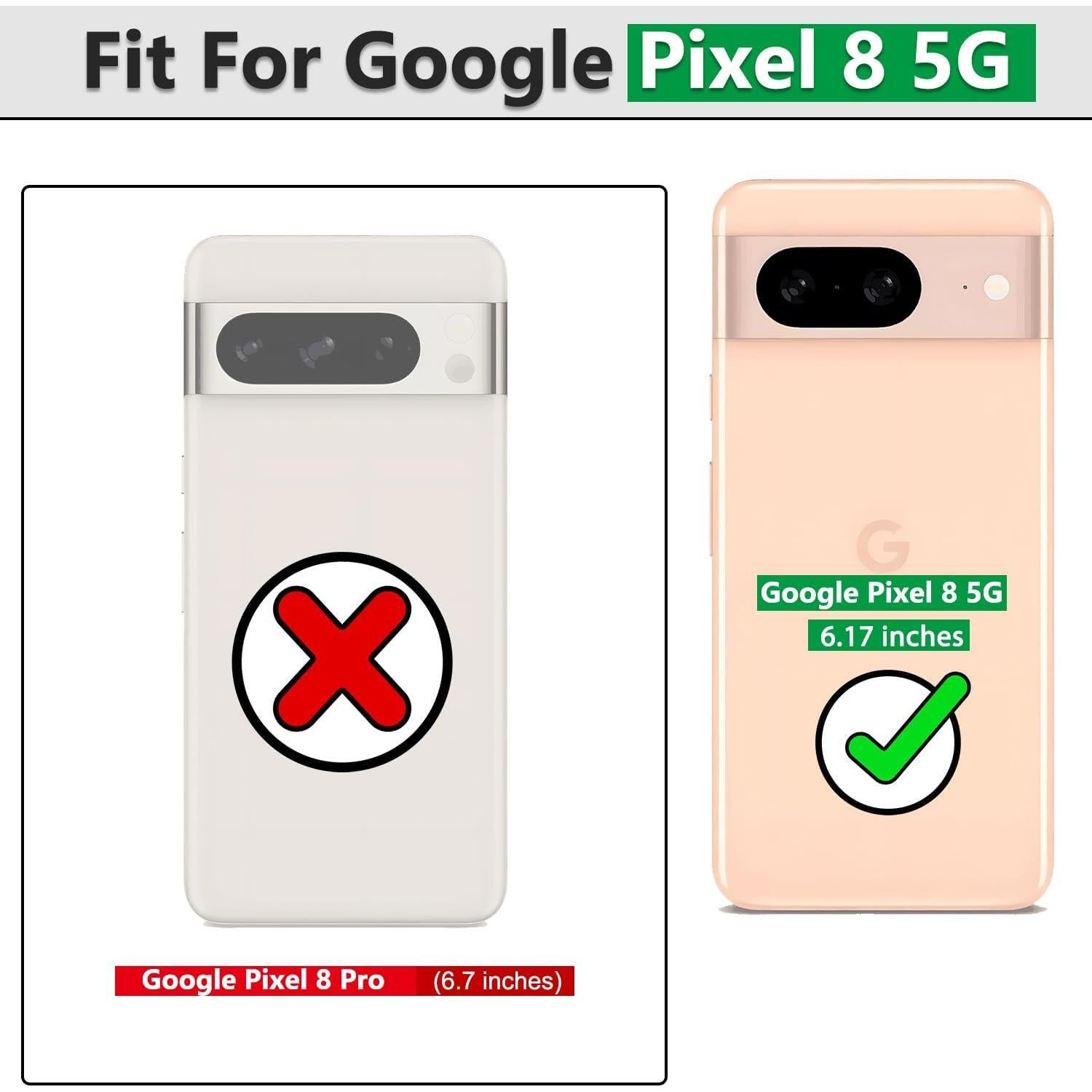 Funda Protectora Gritup para Google Pixel 8 5G Rojo con Soporte