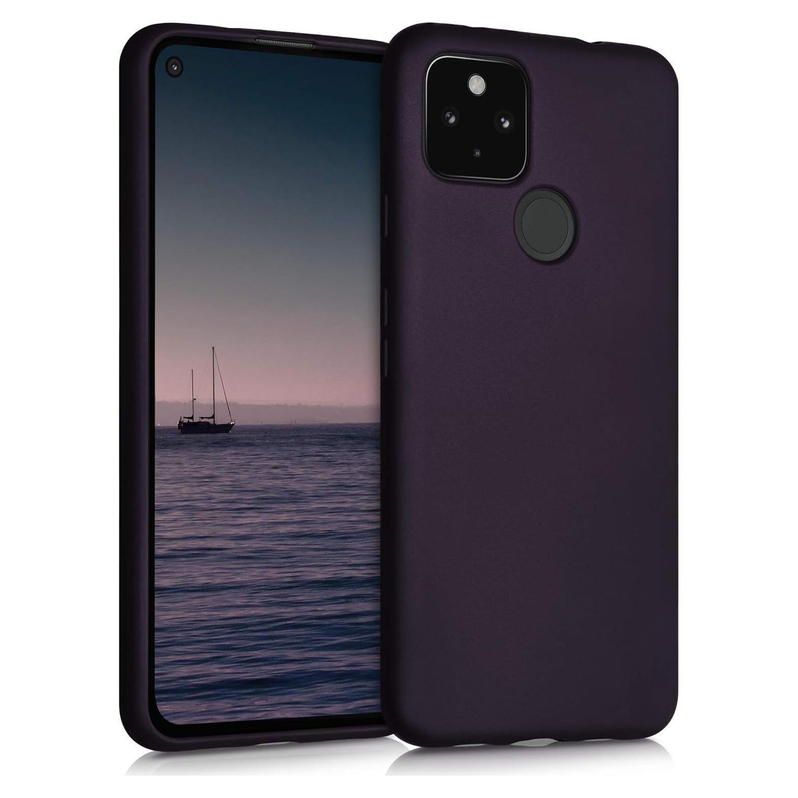 Funda kwmobile TPU Slim Berry Metálico para Google Pixel 4a 5G