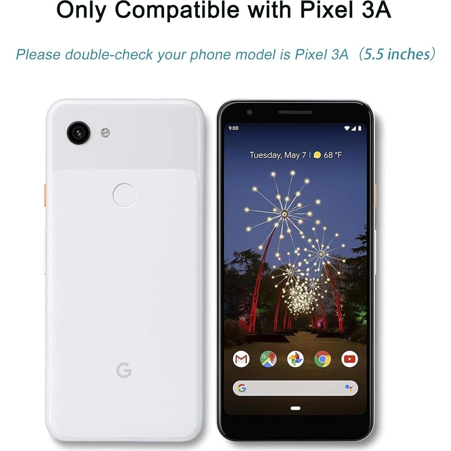 Protector de Pantalla Vidrio Templado ZYHKJYL para Google Pixel 3A 5.5"