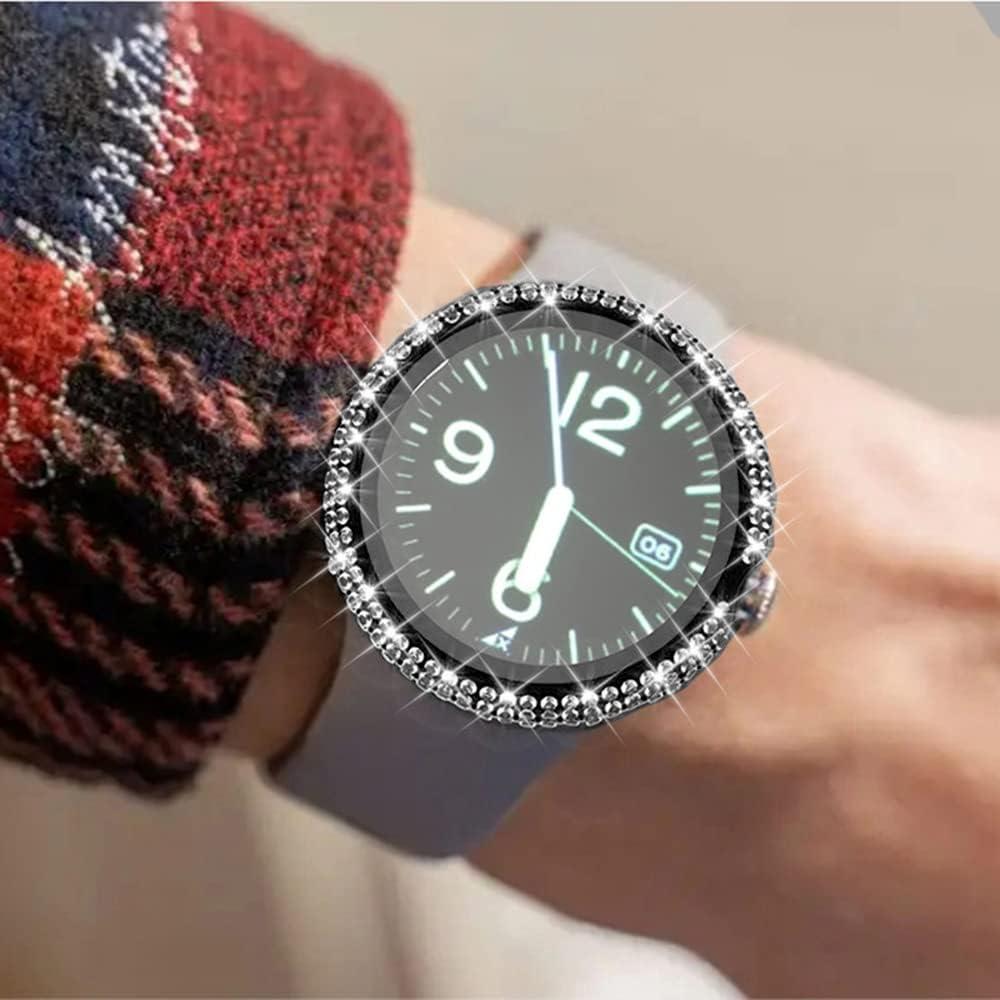 Funda Brillante con Diamantes para Google Pixel Watch - Negro
