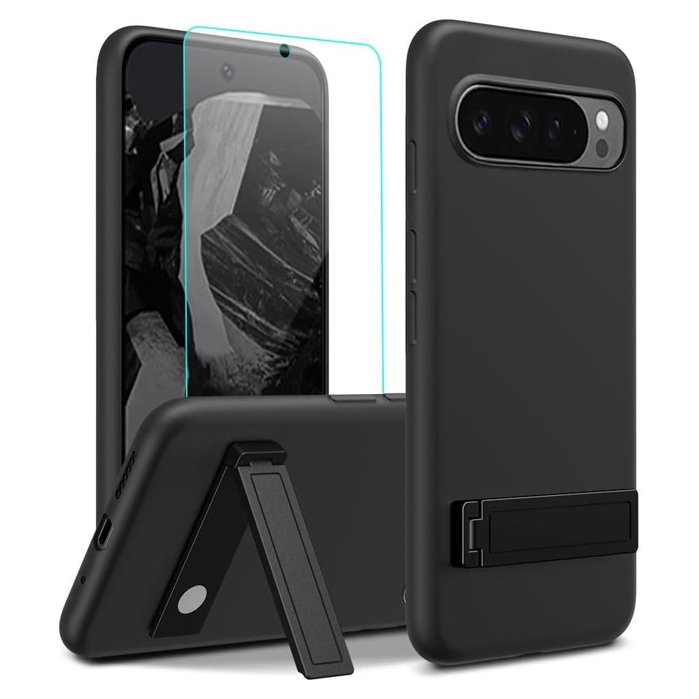 Funda TPU con Soporte y Protector para Google Pixel 9 Pro XL 2024