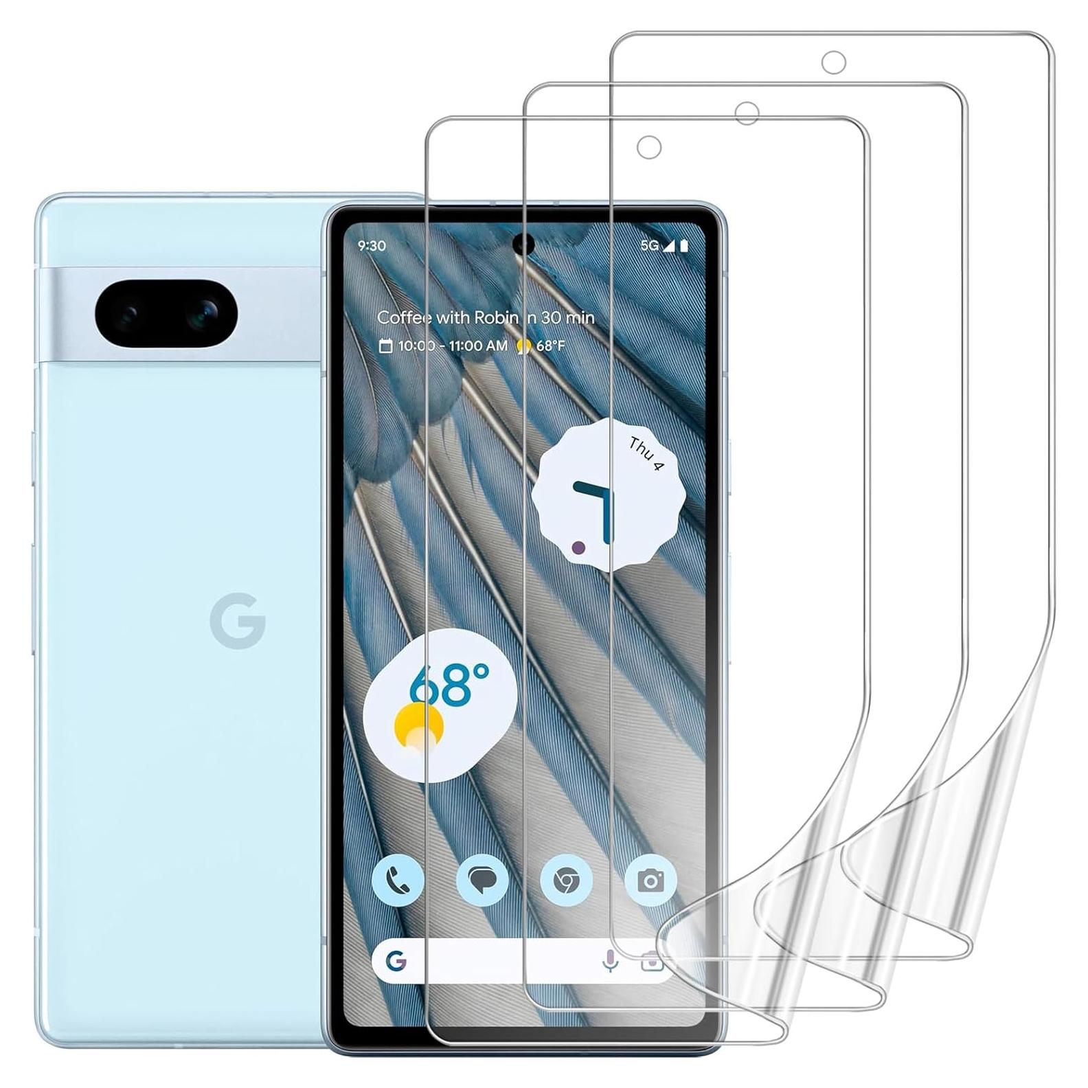 Paquete de 3 Protectores de Pantalla TPU para Google Pixel 7A 6.1"