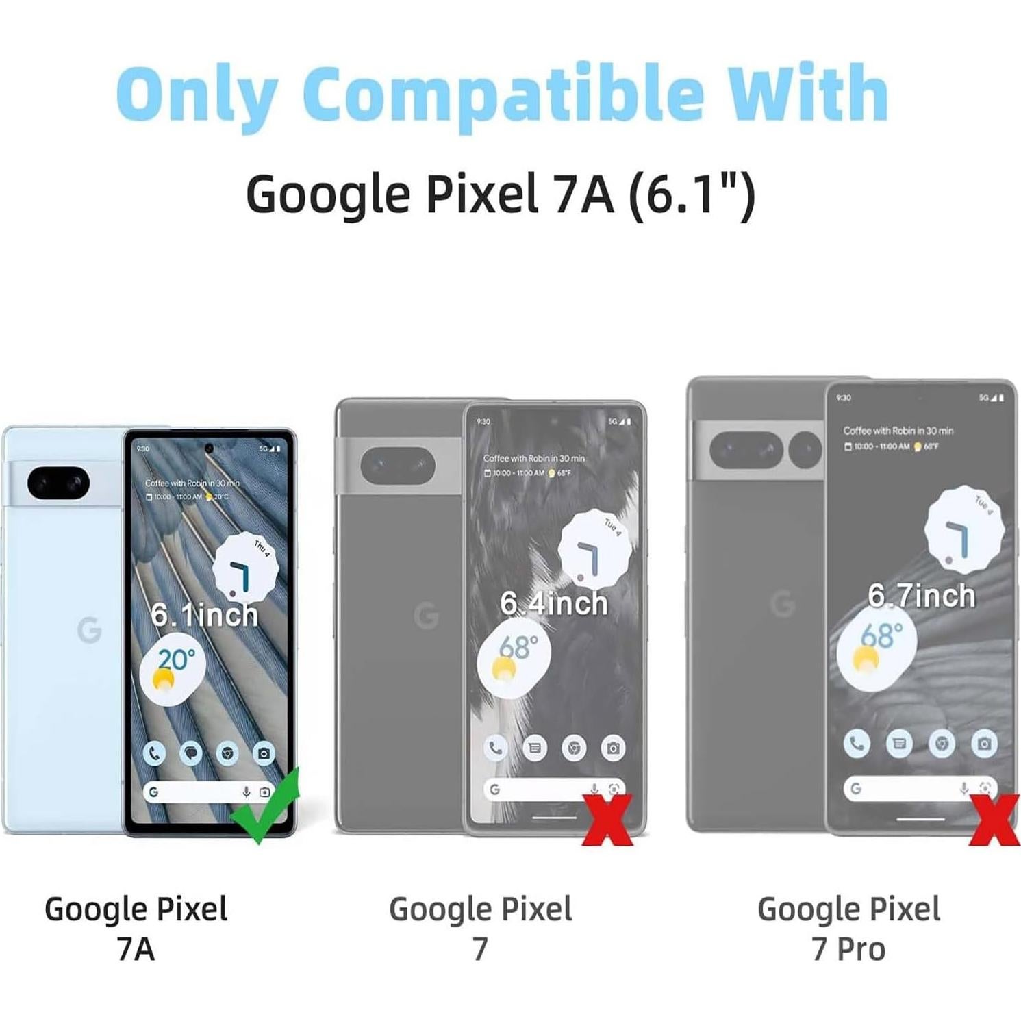 Paquete de 3 Protectores de Pantalla TPU para Google Pixel 7A 6.1"