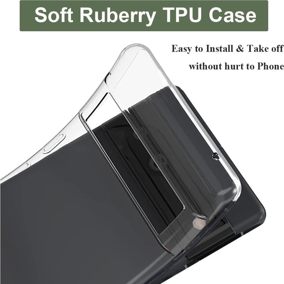 Funda Unov TPU Transparente para Pixel 8 Pro Diseño Relieve